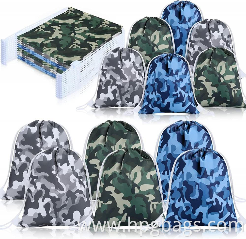 Camouflage Camo Drawstring Bags